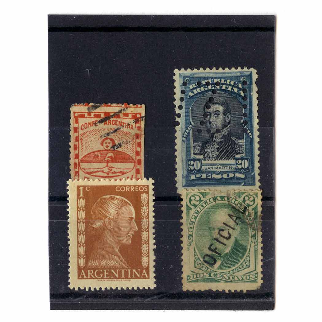 Appraisal: Argentina Postage Stamp Collection Old Tyme collection of several hundred