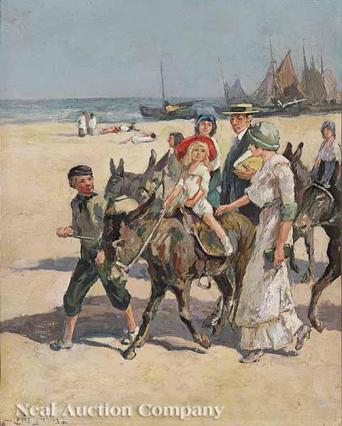 Appraisal: Louis Lodewijk Soonius Dutch - A Day at the Beach