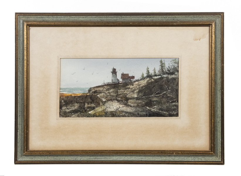 Appraisal: OGDEN MINTON PLEISSNER VT NY - Marshall Point Lighthouse Port