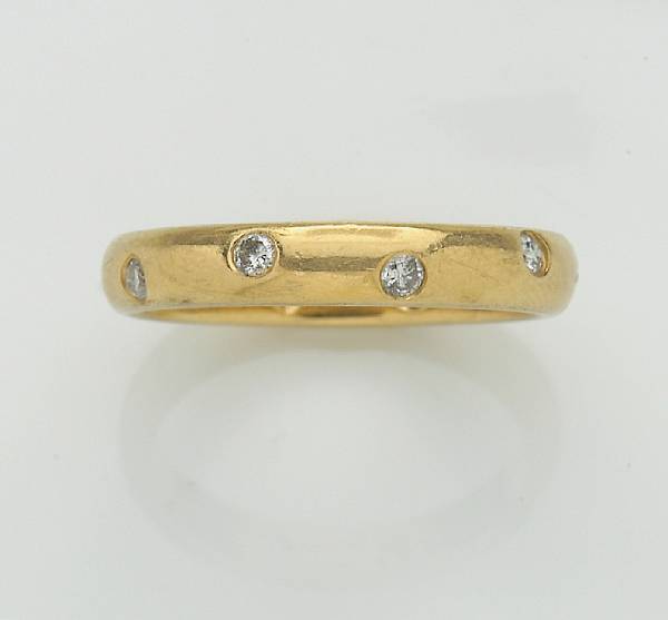 Appraisal: A diamond eternity band Tiffany amp Co Etoile collection mounted