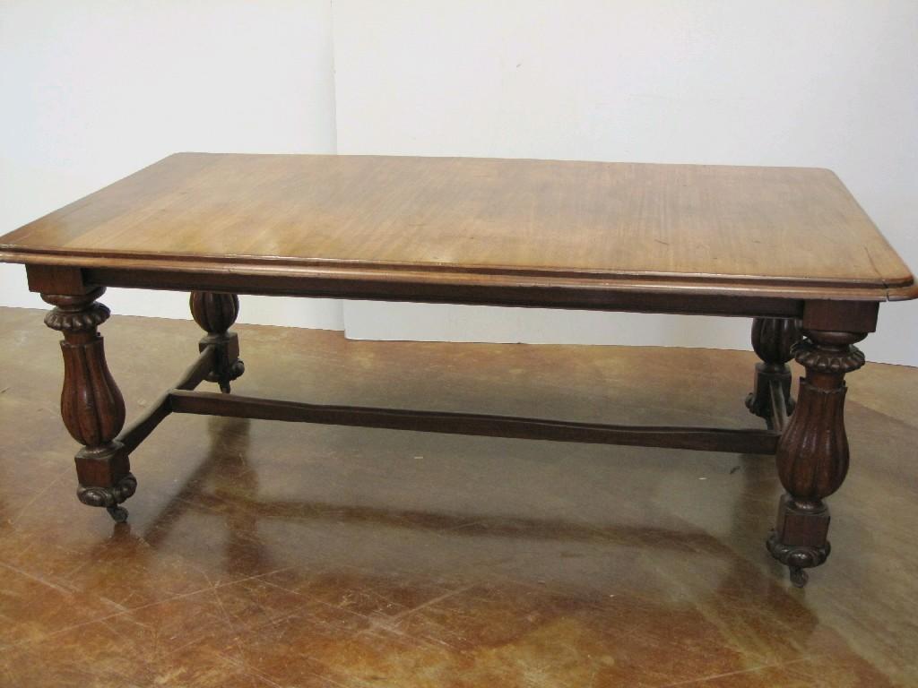 Appraisal: A th Century mahogany Dining Table with moulded rectangular top