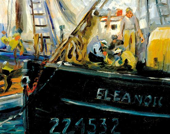 Appraisal: Philip Ayer Sawyer Illinois Florida - THE ELEANOR oil on