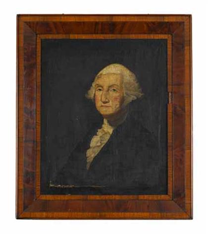 Appraisal: American School th century portrait of george washington Unsigned oil