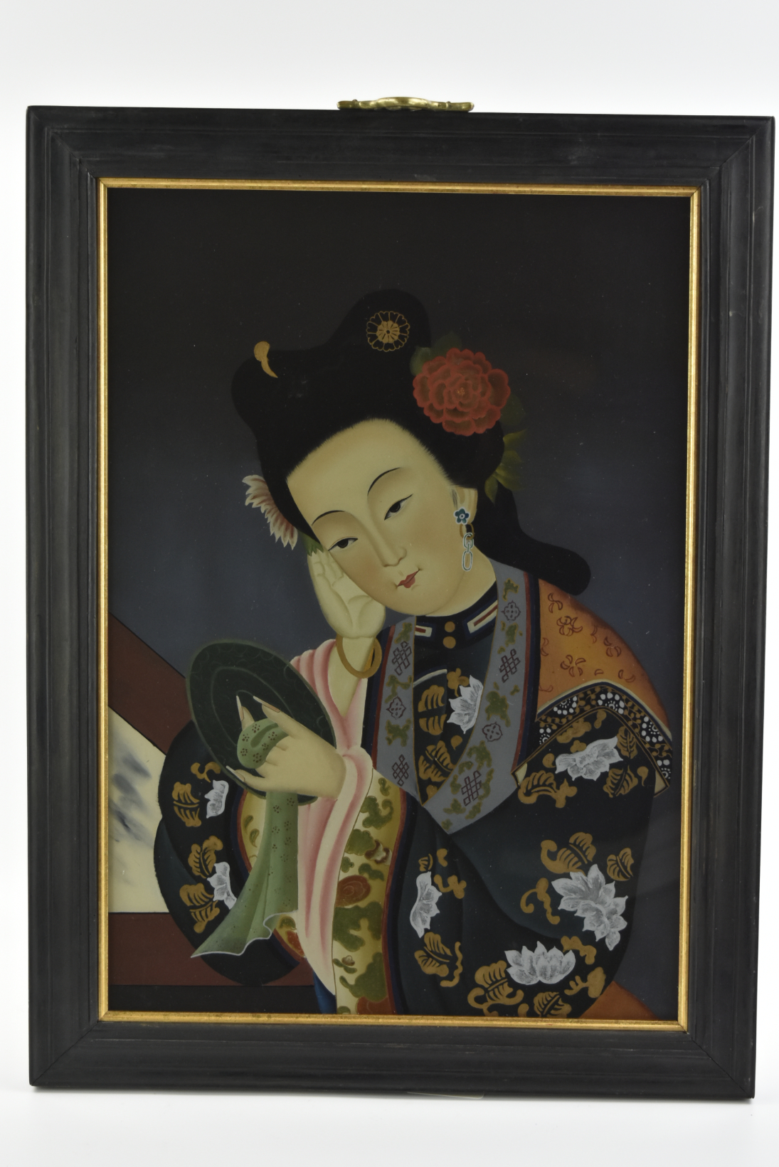 Appraisal: Chinese painting of a female with make up dressed in