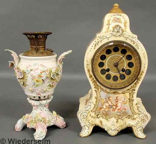 Appraisal: French mantel clock retailed by Bailey Banks Biddle as found