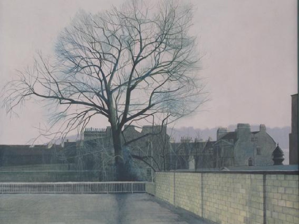 Appraisal: ANNIE OVENDEN View of Bath signed and dated oil on