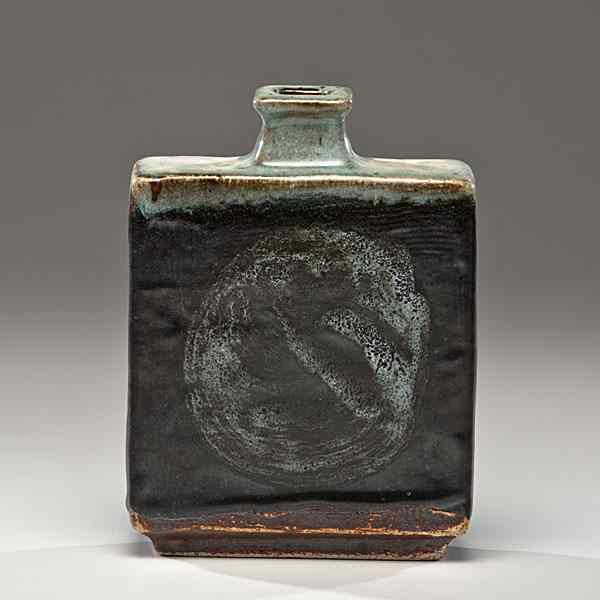 Appraisal: Albert Green - USA Flat Bottle Vaseca - Stoneware ht