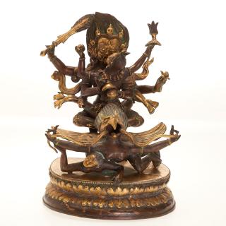 Appraisal: Himalayan bronze deity Himalayan bronze deity th th c Nepal