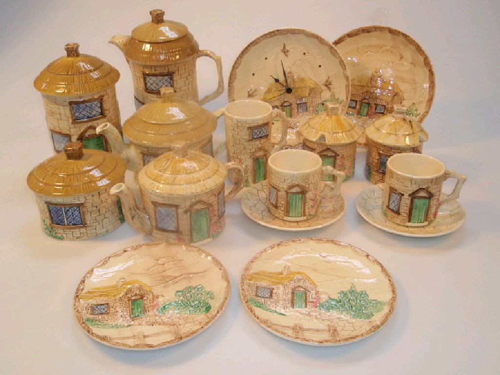 Appraisal: A quantity of Sylvac cottage ware comprising teapot water jug