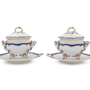 Appraisal: A Pair of Minton Painted and Parcel Gilt Porcelain Covered