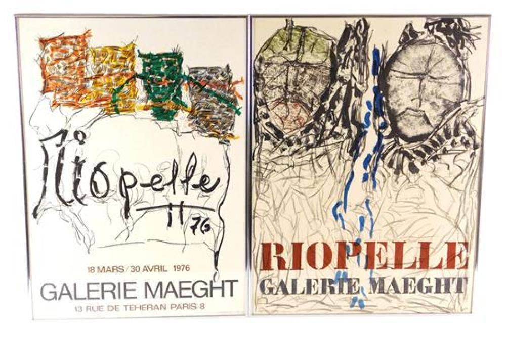 Appraisal: Jean-Paul Riopelle Canadian - two Galerie Maeght lithograph posters c