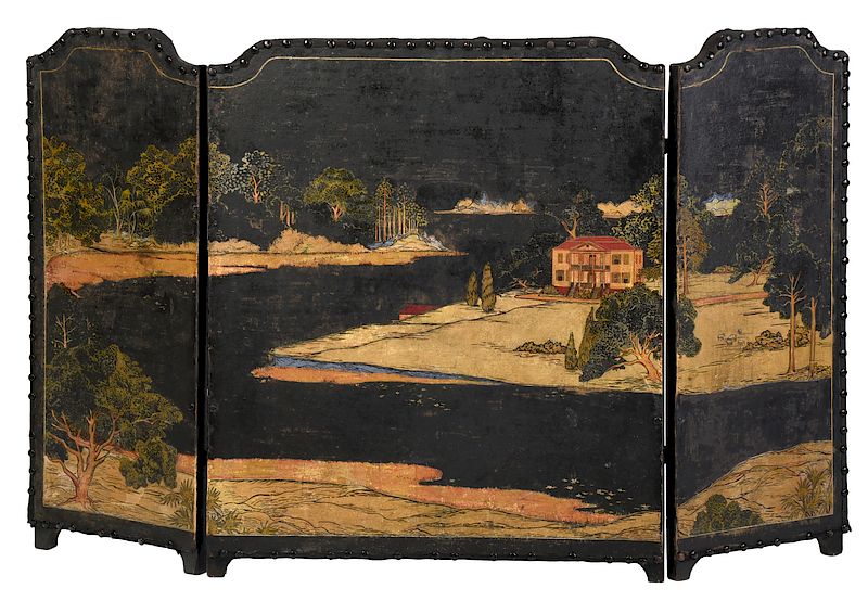 Appraisal: Dorothy Thomson Waring Charleston South Carolina - Firescreen View of