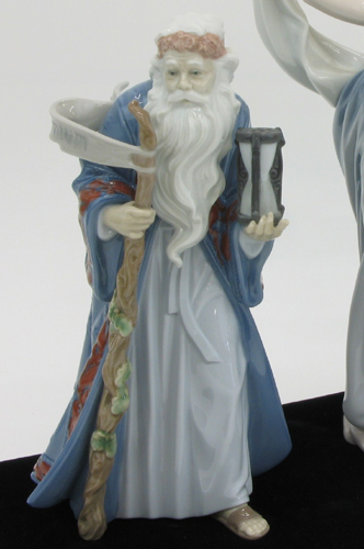 Appraisal: LLADRO PORCELAIN FIGURE Father Time from the Millennium Collection -