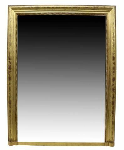 Appraisal: French Louis Philippe period gilt mirror mid th c gilt