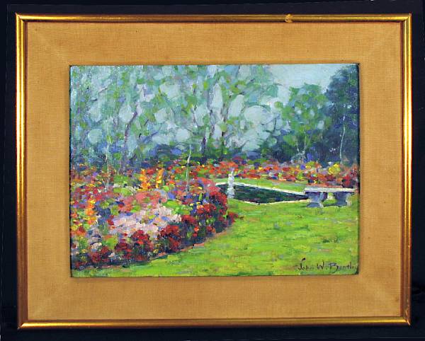 Appraisal: John Bentley American - An Estate in Full Bloom signed