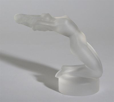 Appraisal: Chrysis' No a modern Lalique frosted glass figure in original