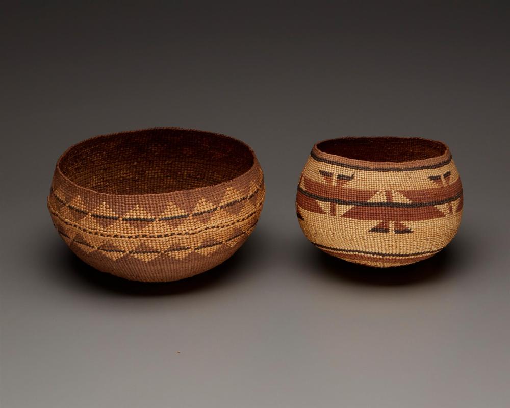 Appraisal: Two Hupa Yurok Karuk basket bowls First-quarter th Century Northern