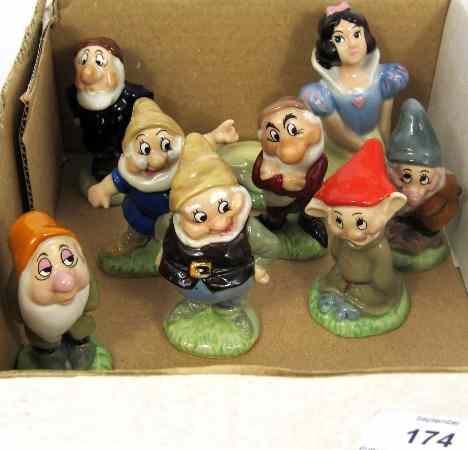 Appraisal: A Set of Wade Porcelain Snow White the Seven Dwarfs