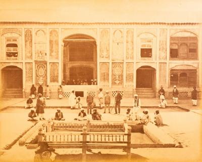 Appraisal: Sir Benjamin Simpson - Courtyard of Wali Sher Ali Khan's