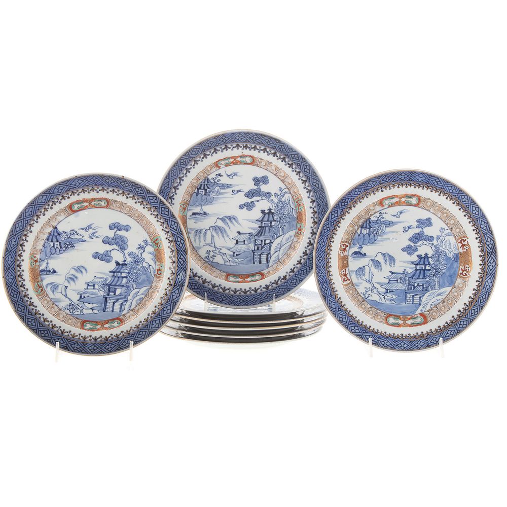 Appraisal: Set of Eight Japanese Arita Plates Second half th century