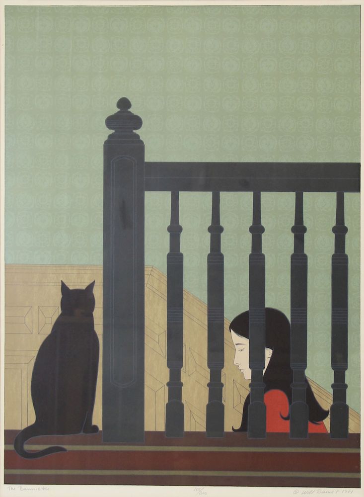 Appraisal: WILL BARNET AMERICAN - Serigraph The Bannister Signed and dated