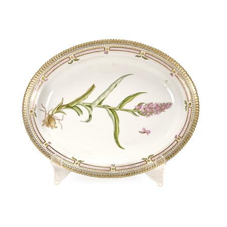 Appraisal: Royal Copenhagen Flora Danica Porcelain Platter Estimate -