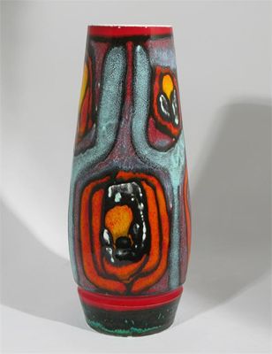 Appraisal: A Poole Pottery Delphis vase by Carol Cutler shape no