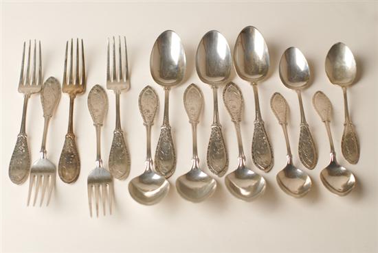 Appraisal: Fifteen Pieces of Sterling Flatware in a Whiting Div of