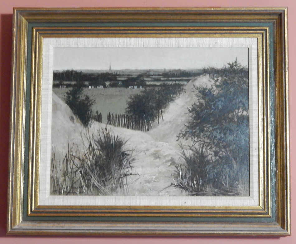 Appraisal: Peter Brannan - Coastal view behind the Dunes oil on