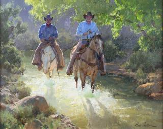 Appraisal: At Canyon Springs by Bill Anton Bill Anton - oil