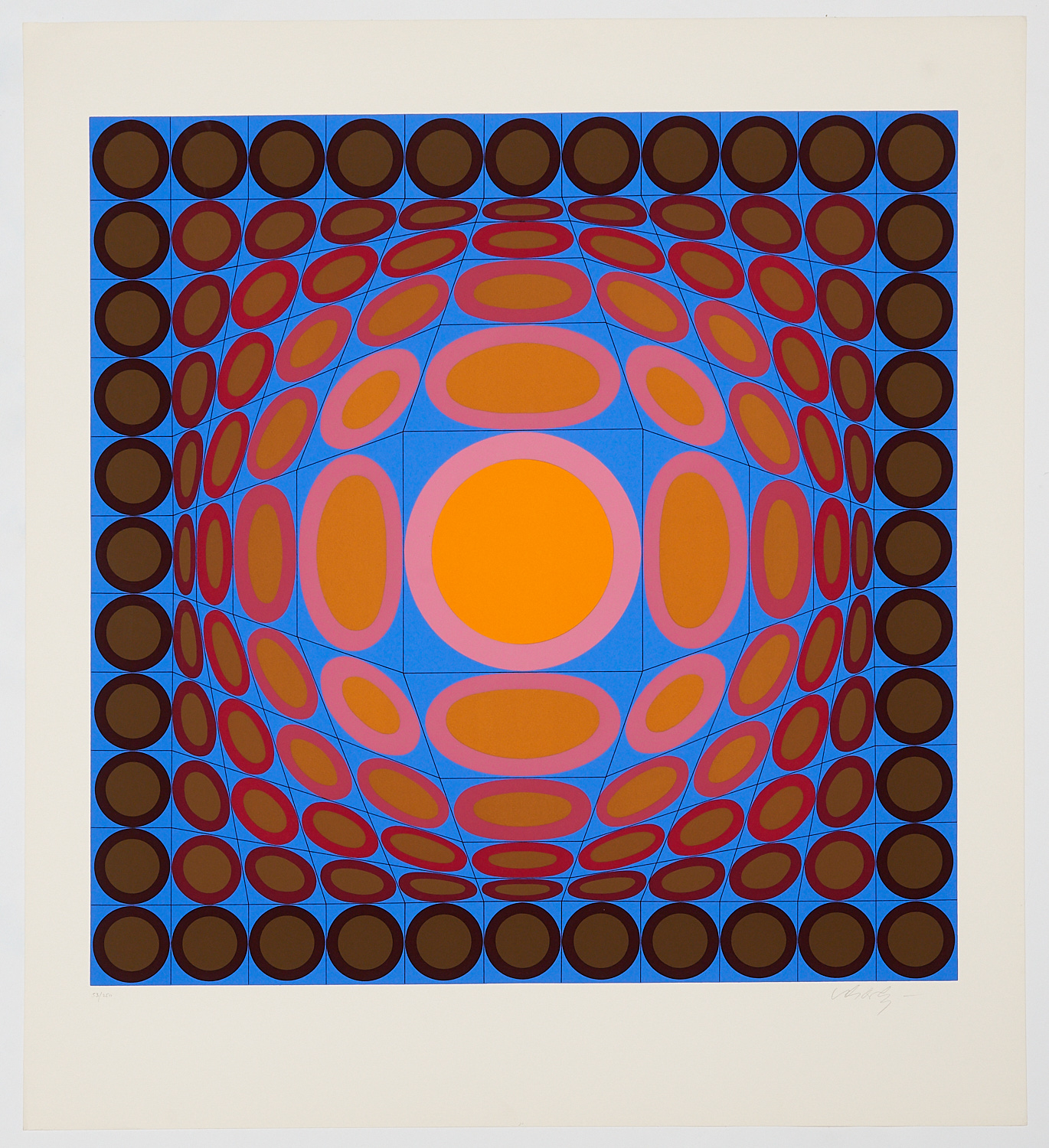 Appraisal: VICTOR VASARELY SIGNED SERIGRAPH Victor Vasarely Hungarian French - Op