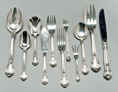 Appraisal: Gorham Chantilly sterling flatware pieces no monograms oz T excluding