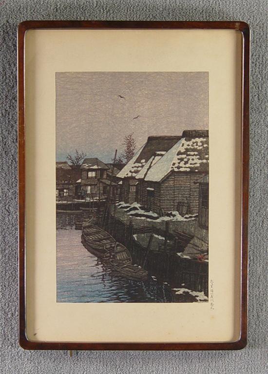 Appraisal: Pair of Anonymous Japanese Woodblock Prints Early to mid th