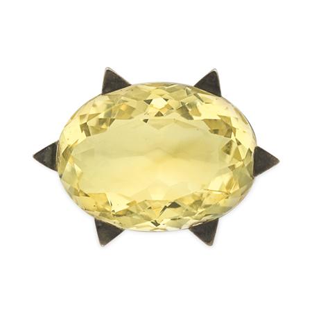 Appraisal: Cut Glass Brooch Estimate -