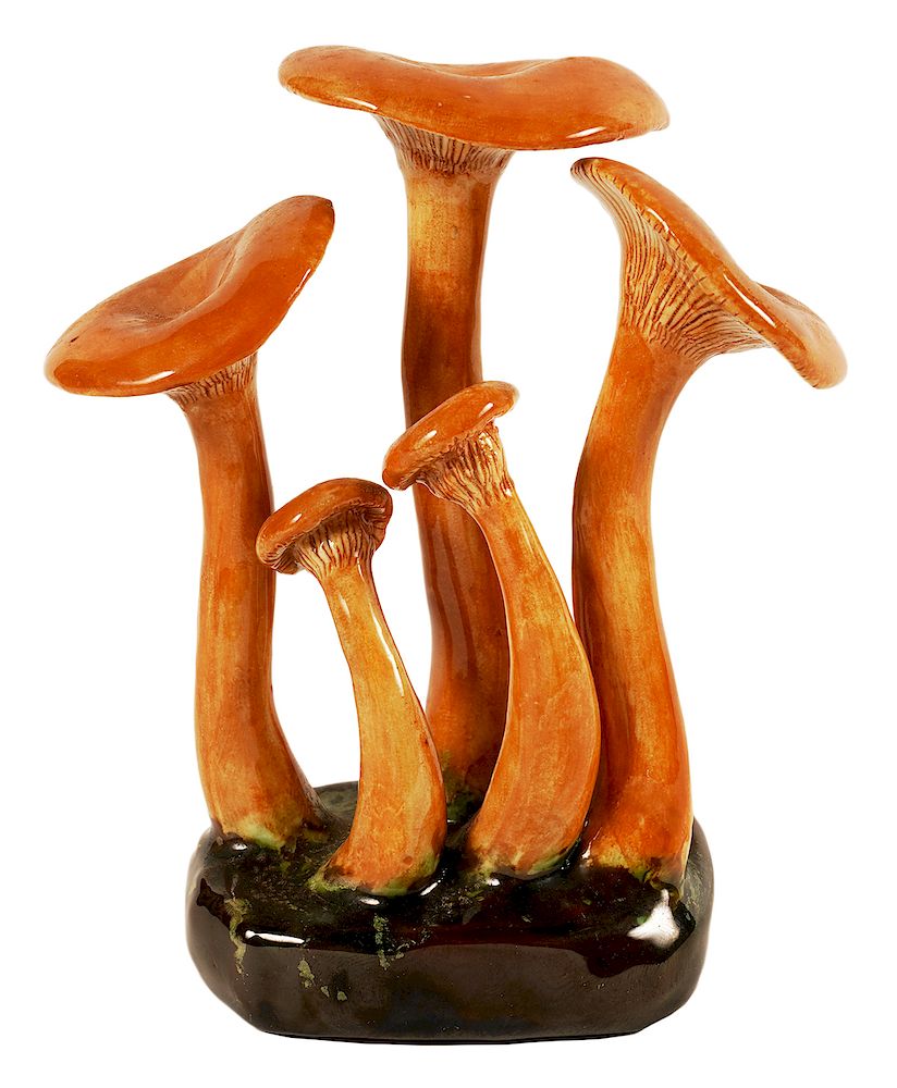 Appraisal: Lorenzen 'Clitocybe Illudens' Mushroom High Ernst Alma Lorenzen mushroom 'Clitocybe