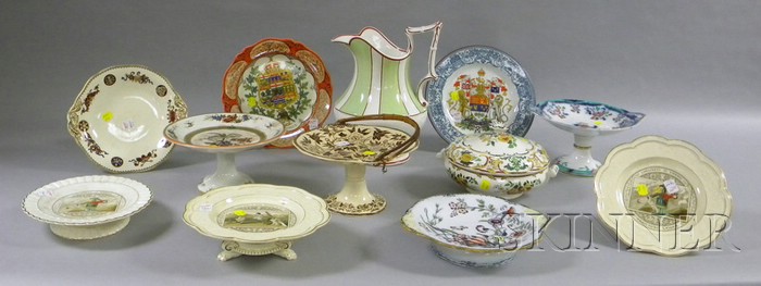 Appraisal: Eleven Assorted Wedgwood Transfer Decorated Ceramic Tableware Items and a