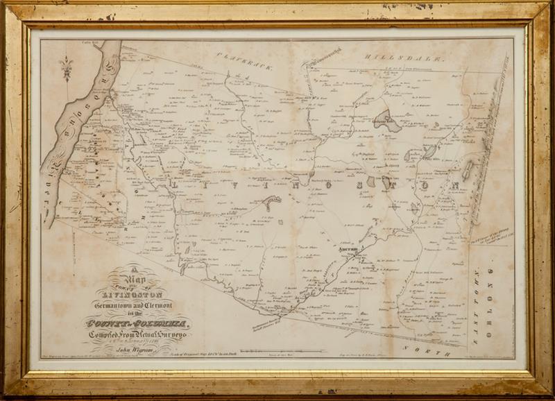 Appraisal: Map of the Towns of Livingston Germantown and Clermont This