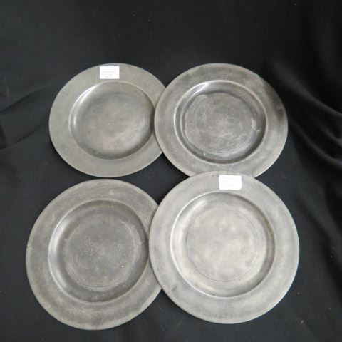 Appraisal: th Century Pewter Plates