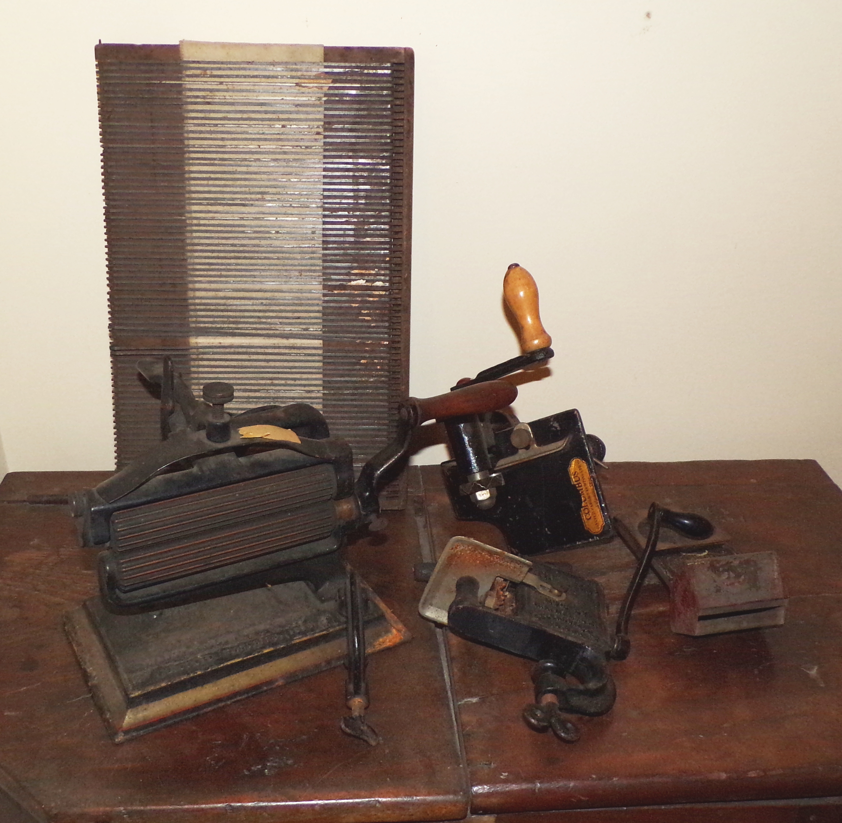 Appraisal: Vintage sewing equipment- ''Crimper'' ''The Gem'' by H A Hannum