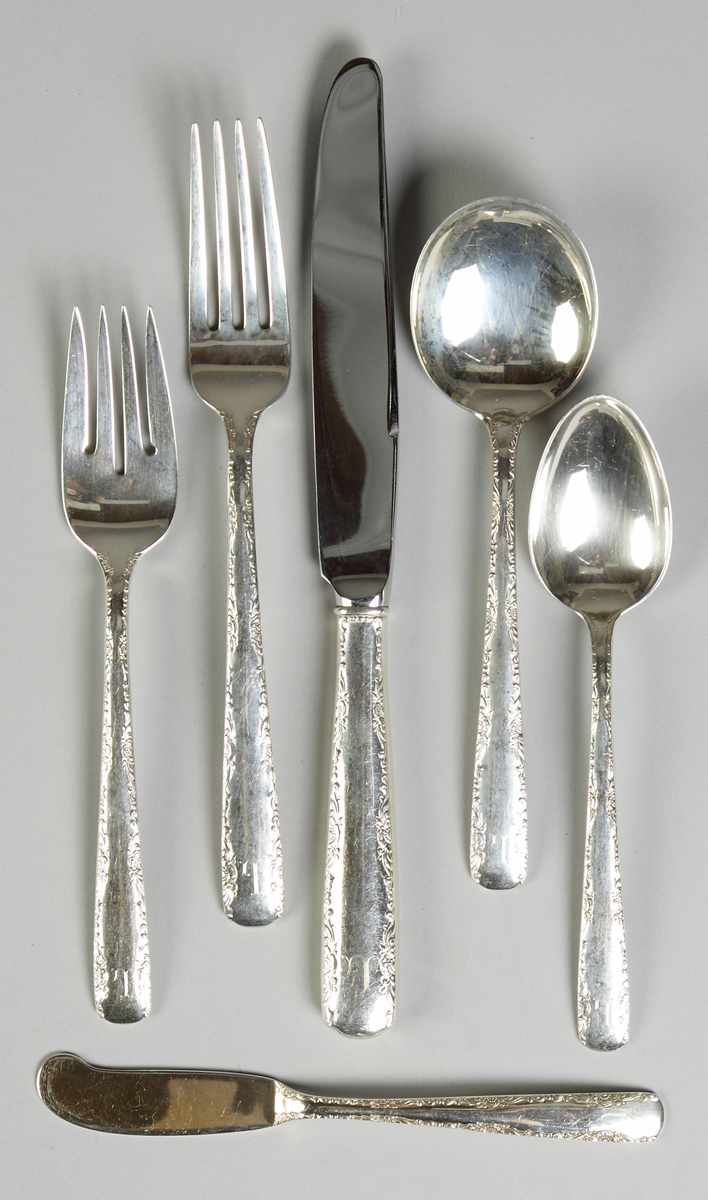 Appraisal: Gorham Sterling Silver Flatware - Camellia Pattern Service for pcs