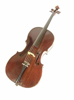 Appraisal: A full size cello with a single piece back in