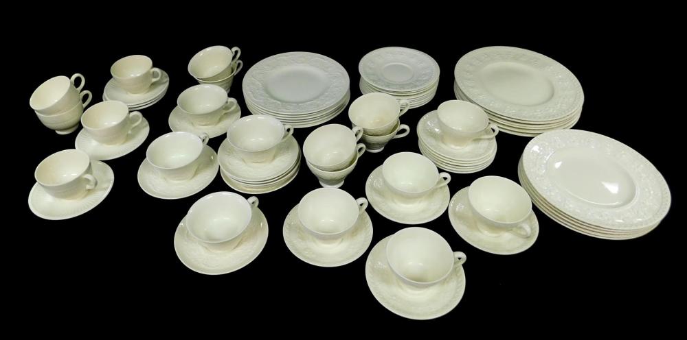 Appraisal: CHINA Wedgwood seventy pieces three patterns off-white including Wellesley nine