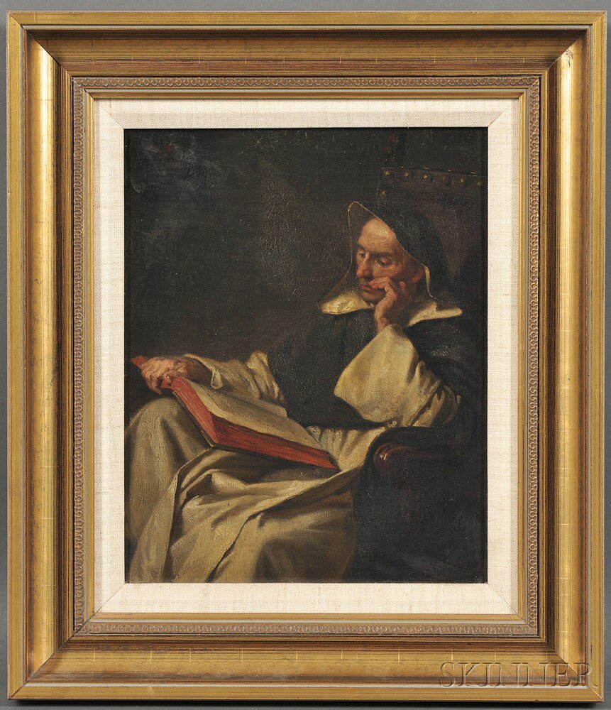 Appraisal: Attributed to Diogene Ulysse Napoleon Maillart French - Monk Reading