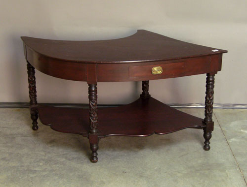 Appraisal: Federal mahogany work table th c h w