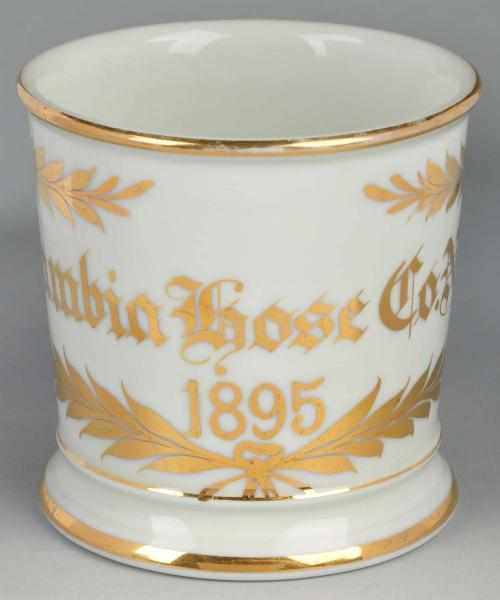 Appraisal: Columbia Hose Company Shaving Mug Description Dated Number on bottom