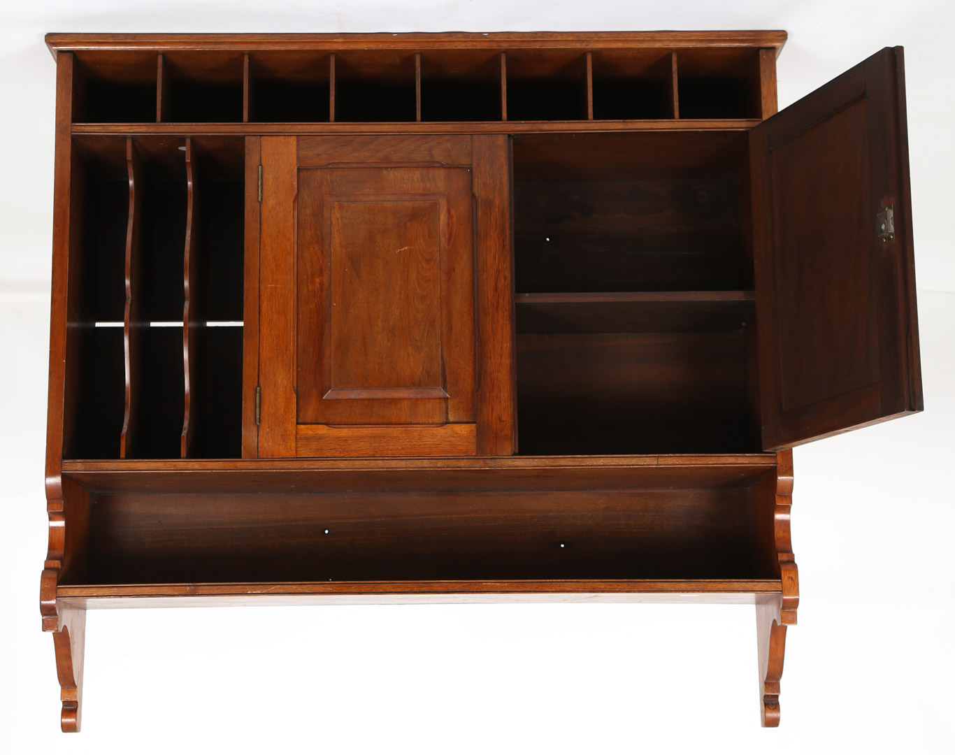 Appraisal: Walnut wall cabinet