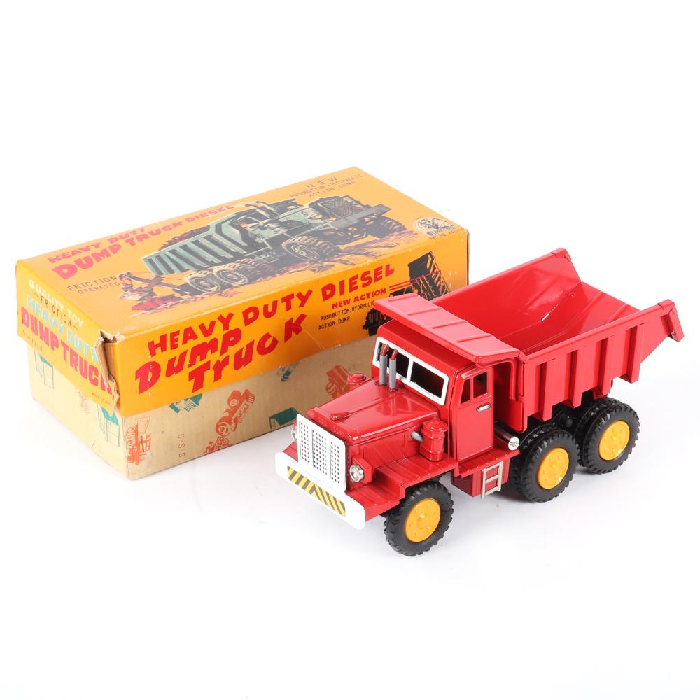 Appraisal: 'S MADE IN JAPAN TIN FRICTION HEAVY DUTY DUMP TRUCK