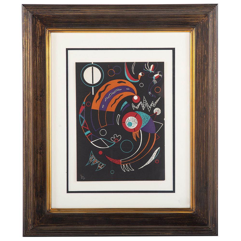 Appraisal: Wassily Kandinsky Comets color lithograph Russian - Initialed and dated