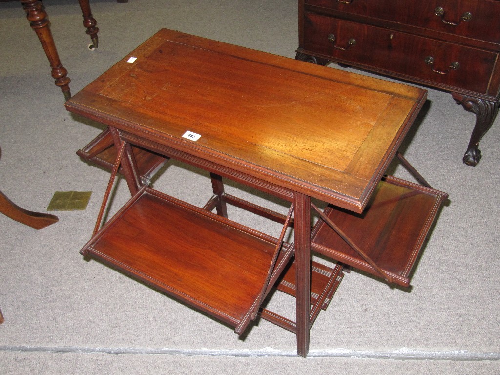 Appraisal: Late Victorian mahogany turnover card table