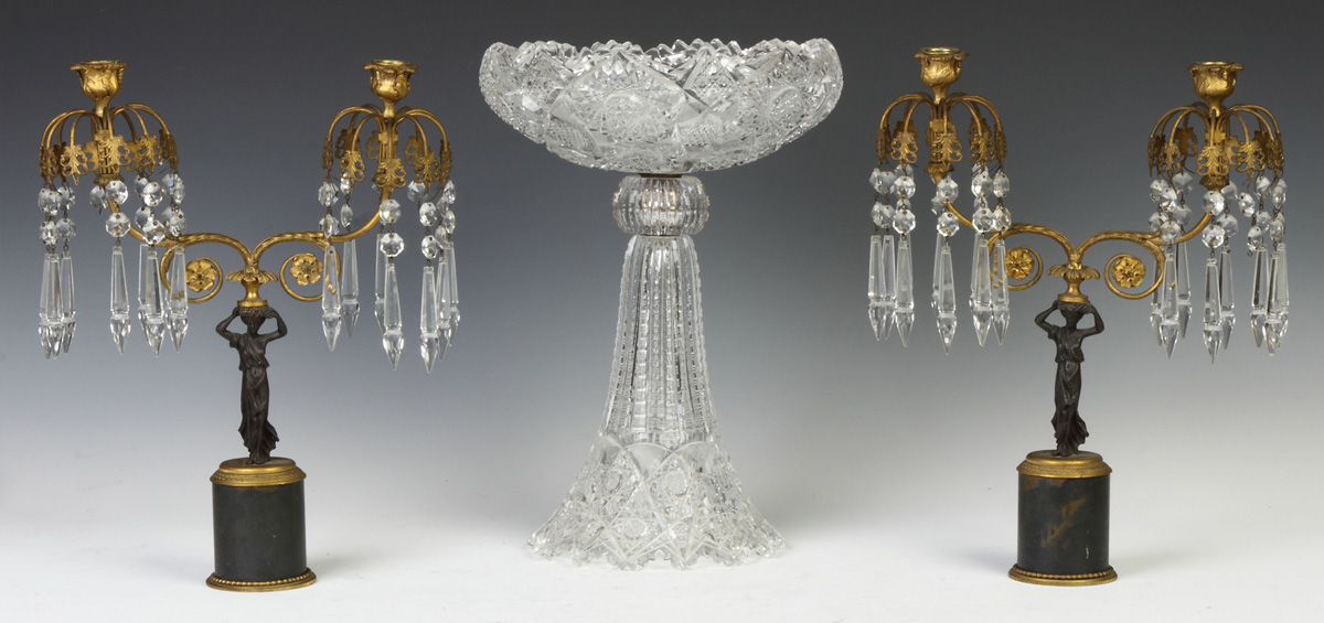 Appraisal: Brilliant Period Cut Glass Pedestal Compote